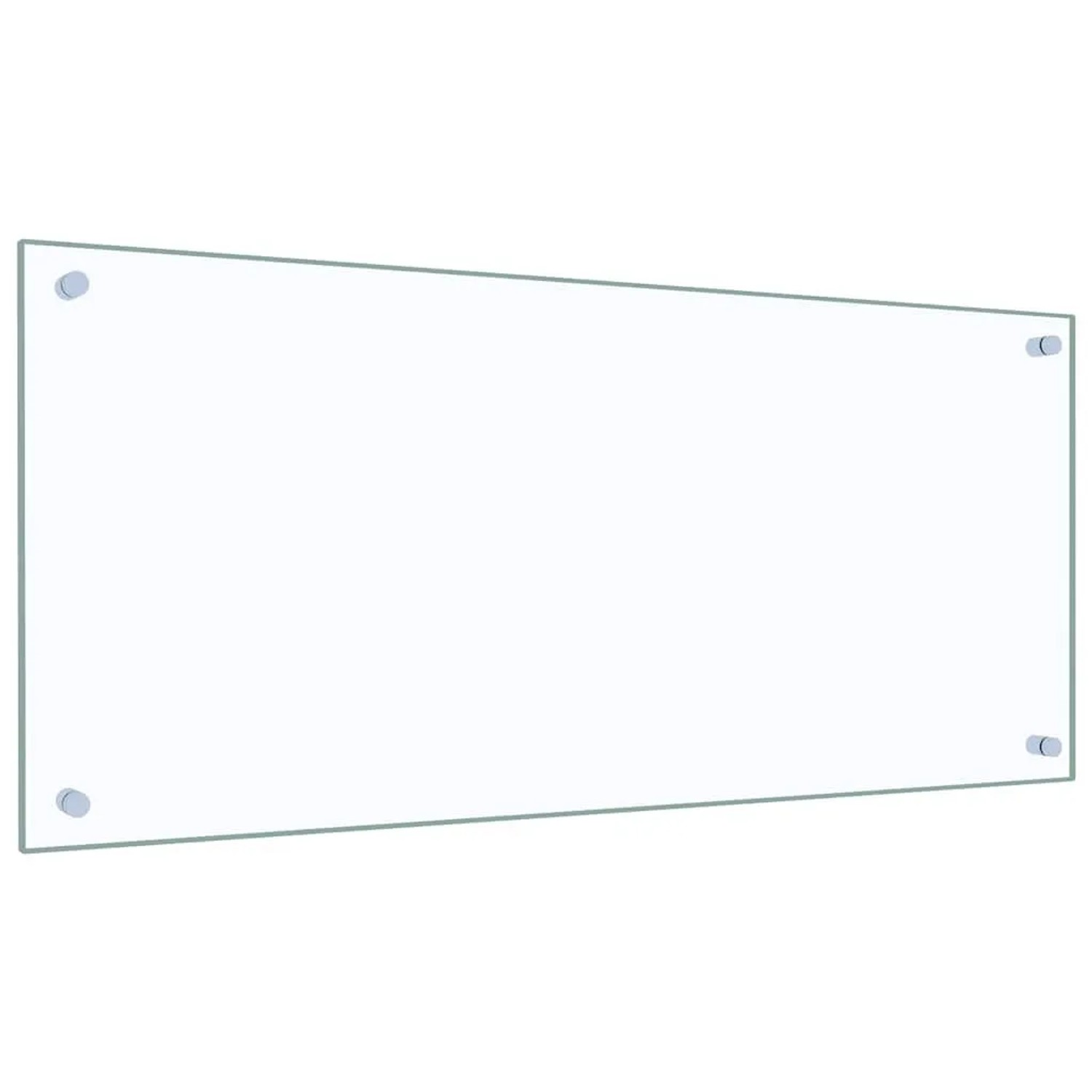 Transparente vidaXL Küchenrückwand aus Hartglas, 90x40 cm, mit Befestigung.