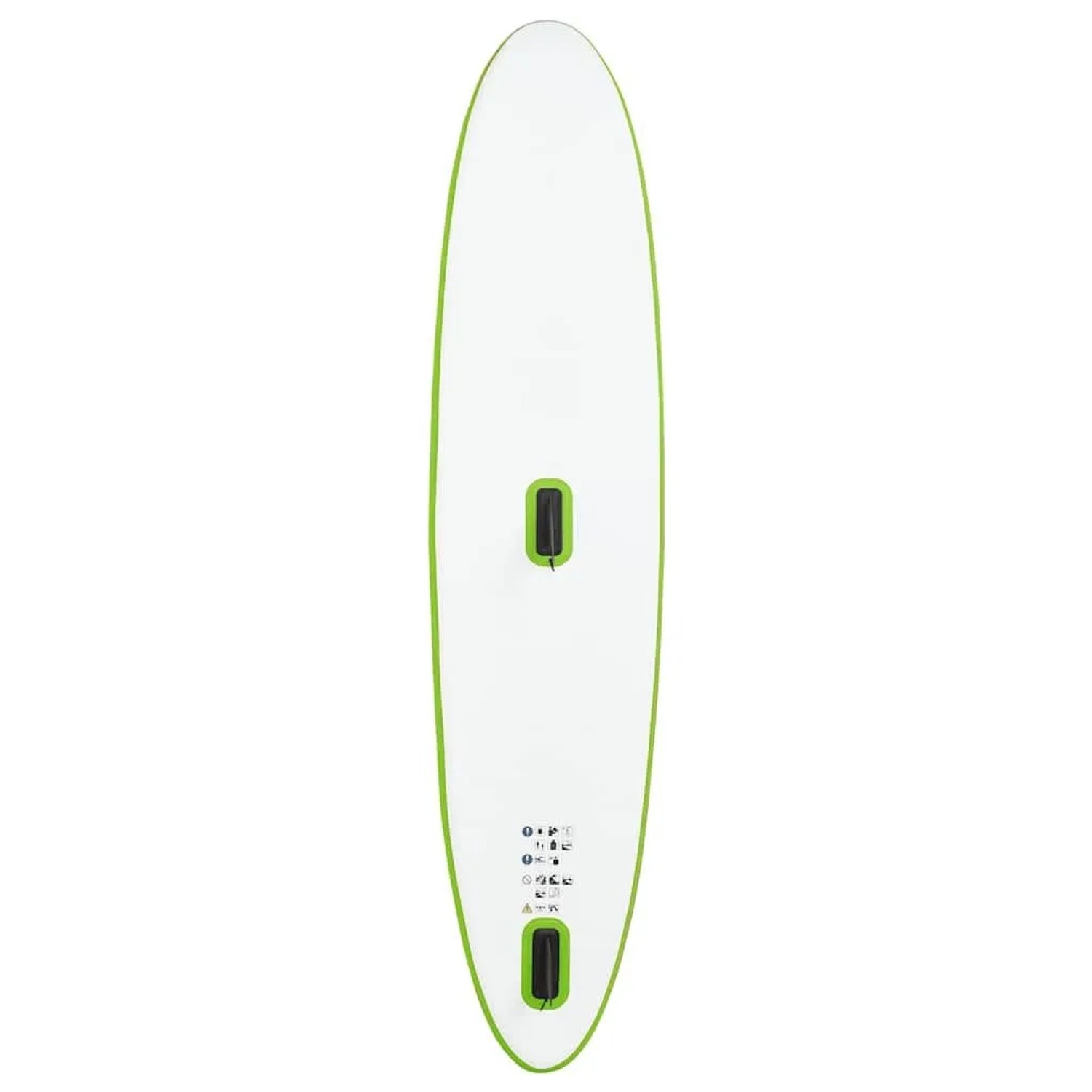 vidaXL Aufblasbares SUP-Board mit Segel Set Grün und Weiß 92735_7