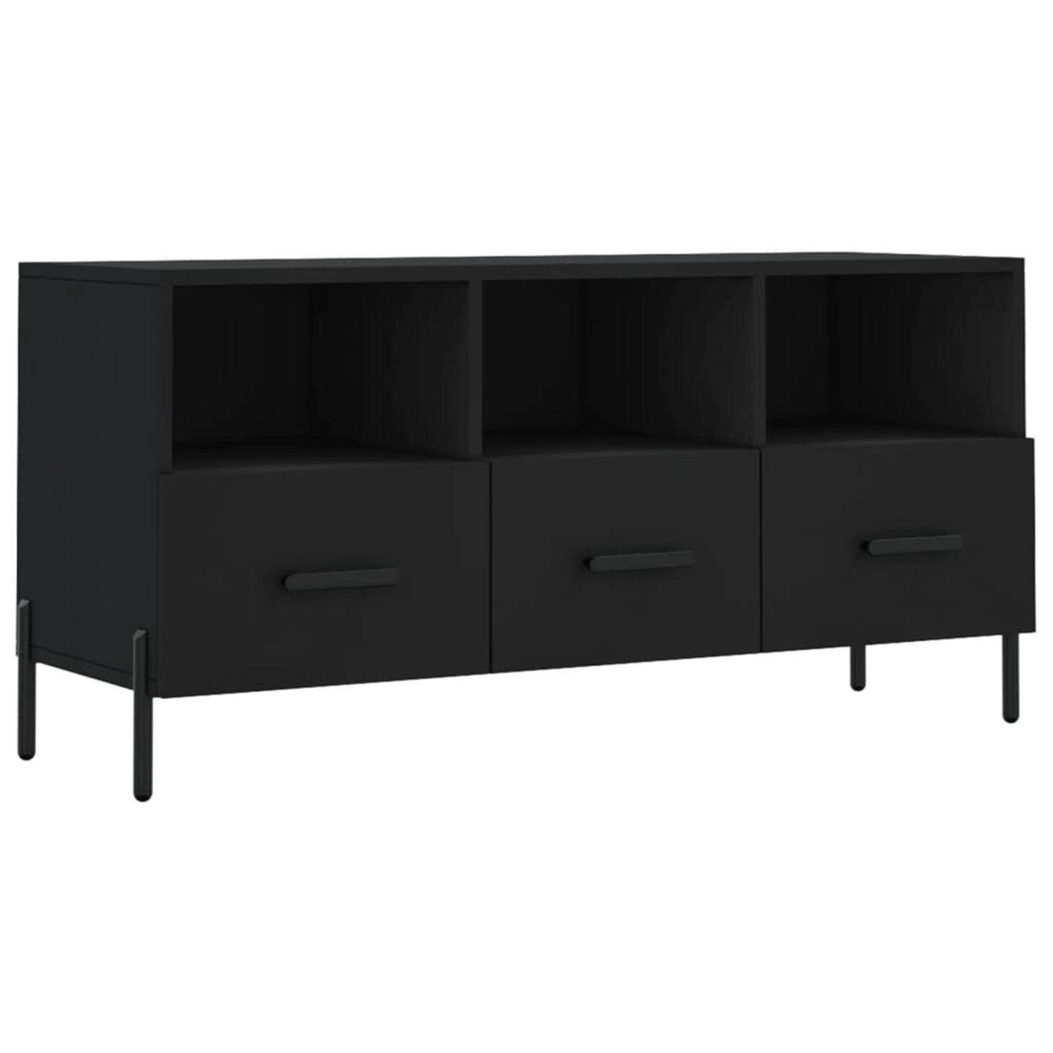 VidaXL TV-Schrank Schwarz 102x36x50 cm Holzwerkstoff  Modell 7 günstig online kaufen