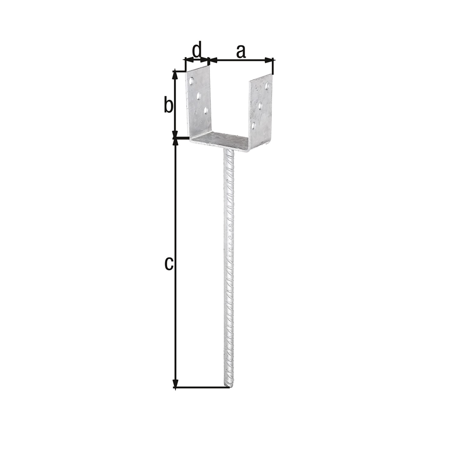 Alberts UPfostenträger/Riffelst. 101 mm x 100 mm/400 mm x 60 mm kaufen