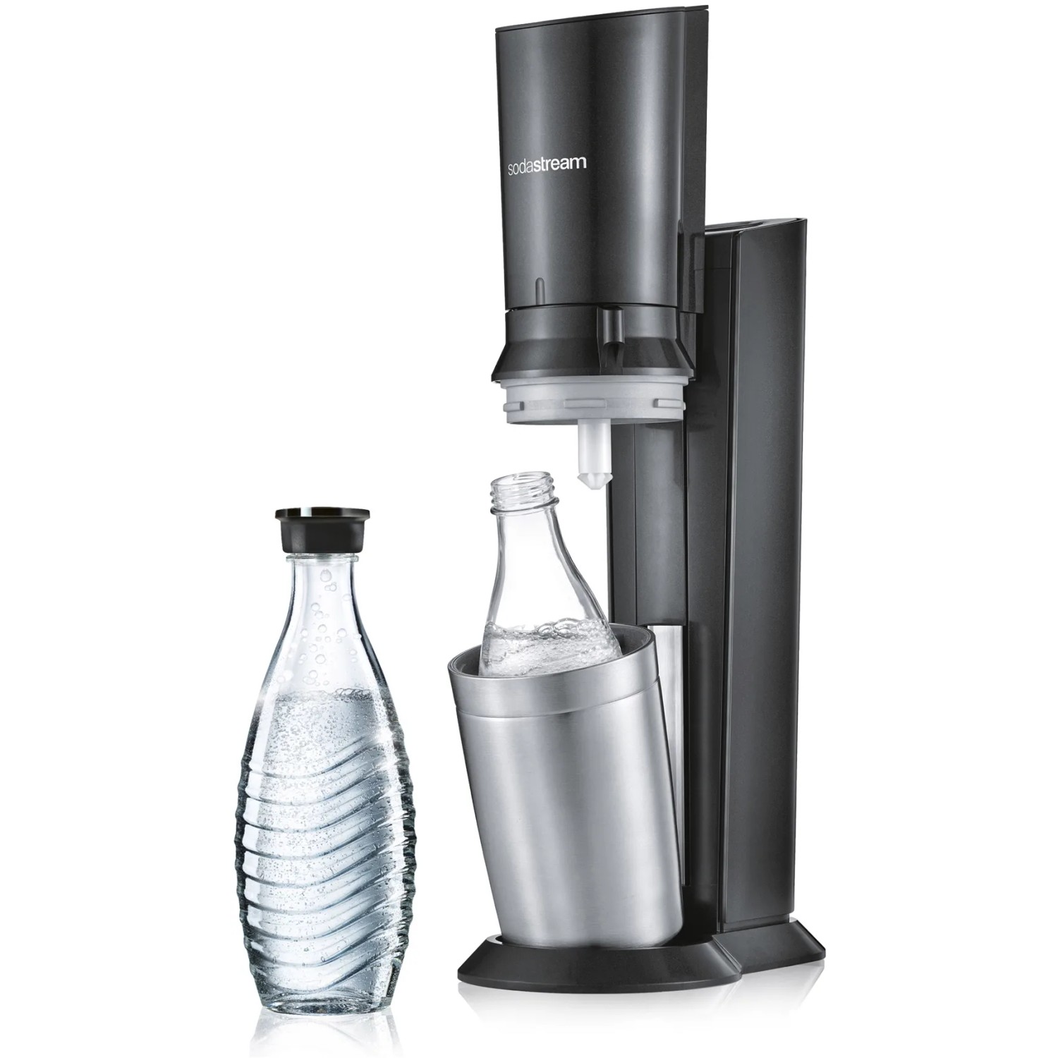 Sodastream Wassersprudler Crystal 3.0 Titan mit Glaskaraffe kaufen bei OBI