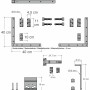 Montagezubehör für Doppeltor Tokyo Nadelholz Schwarz, Maße und Details.