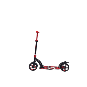 Six Degrees Aluminium Scooter mit Klappmechanismus und Ständer 205 mm Höhenverstellbar Racing Red Testsieger