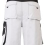 Hans Schäfer Athos Arbeitshose Short, weiß/schwarz, Gr. 50, mit Taschen hinten und an den Seiten.
