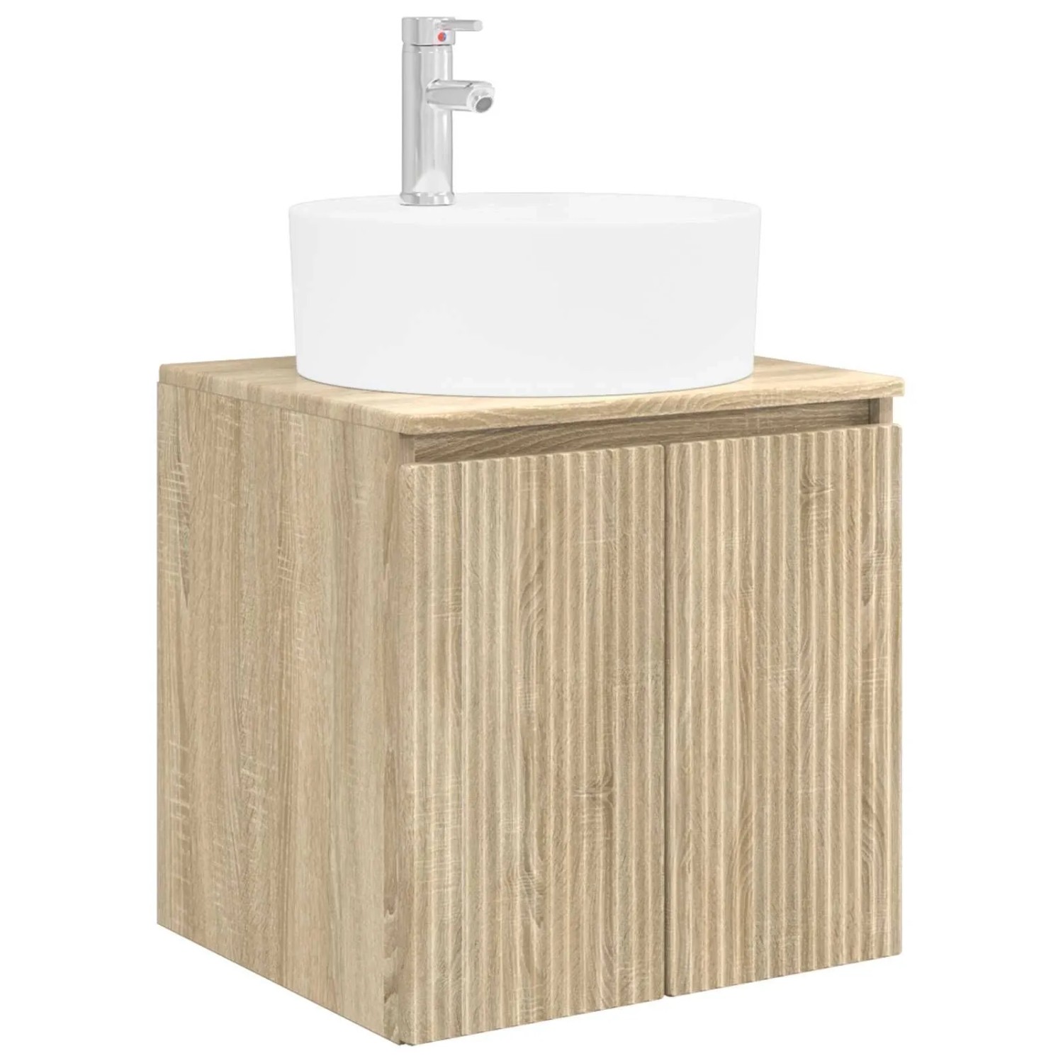 vidaXL Wandmontierte Waschtisch Sonoma-Eiche 49,5 x 44,5 x 65 cm 890434