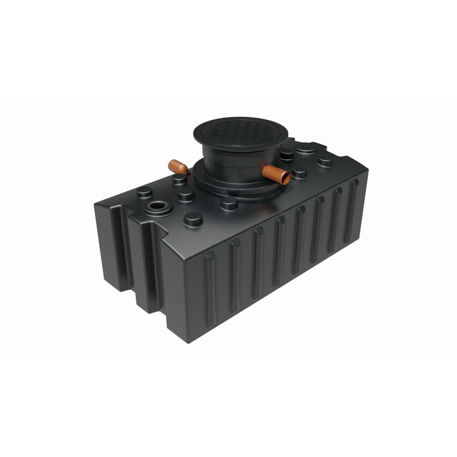 GreenLife Regenwasser Flachtank 2.000 l Fassungsvermögen mit Biovitor