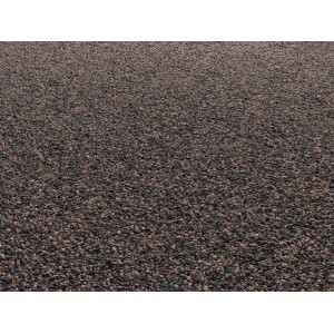 Nahaufnahme von rot-braunem Lava-Mulch (8-16 mm) als Zierkies.