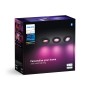 Verpackung der Philips Hue Centura LED Einbauspots, 3er Pack, schwarz. Smarte Beleuchtung für Ihr Zuhause.