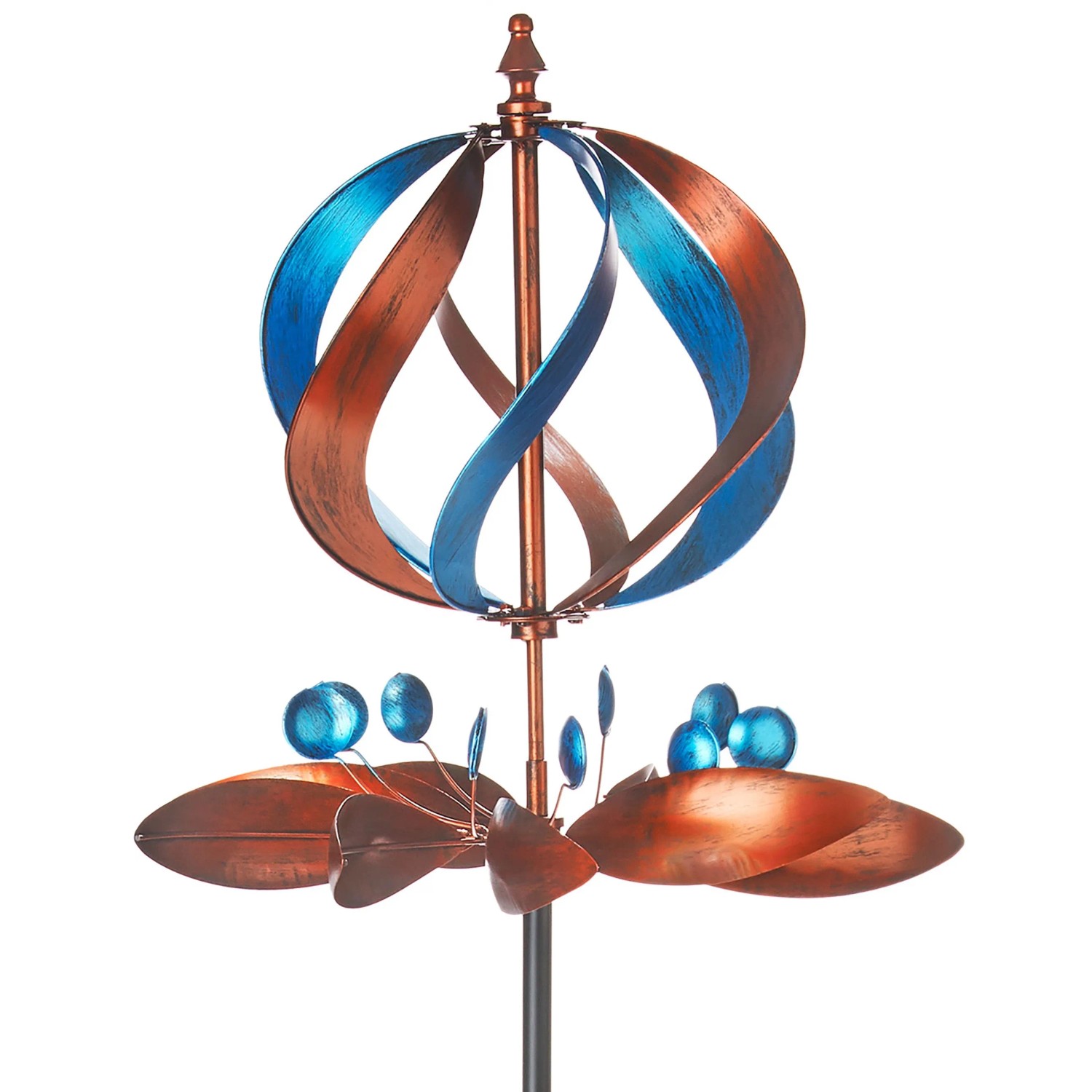 Kobolo Windrad Gartenstecker Dekostecker Windspiel XXL TWIRL