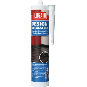 Lugato Designbelagsfuge Silbergrau, 310ml Kartusche. Spezial-Dichtstoff für elastische Fugen in Küche & Bad.