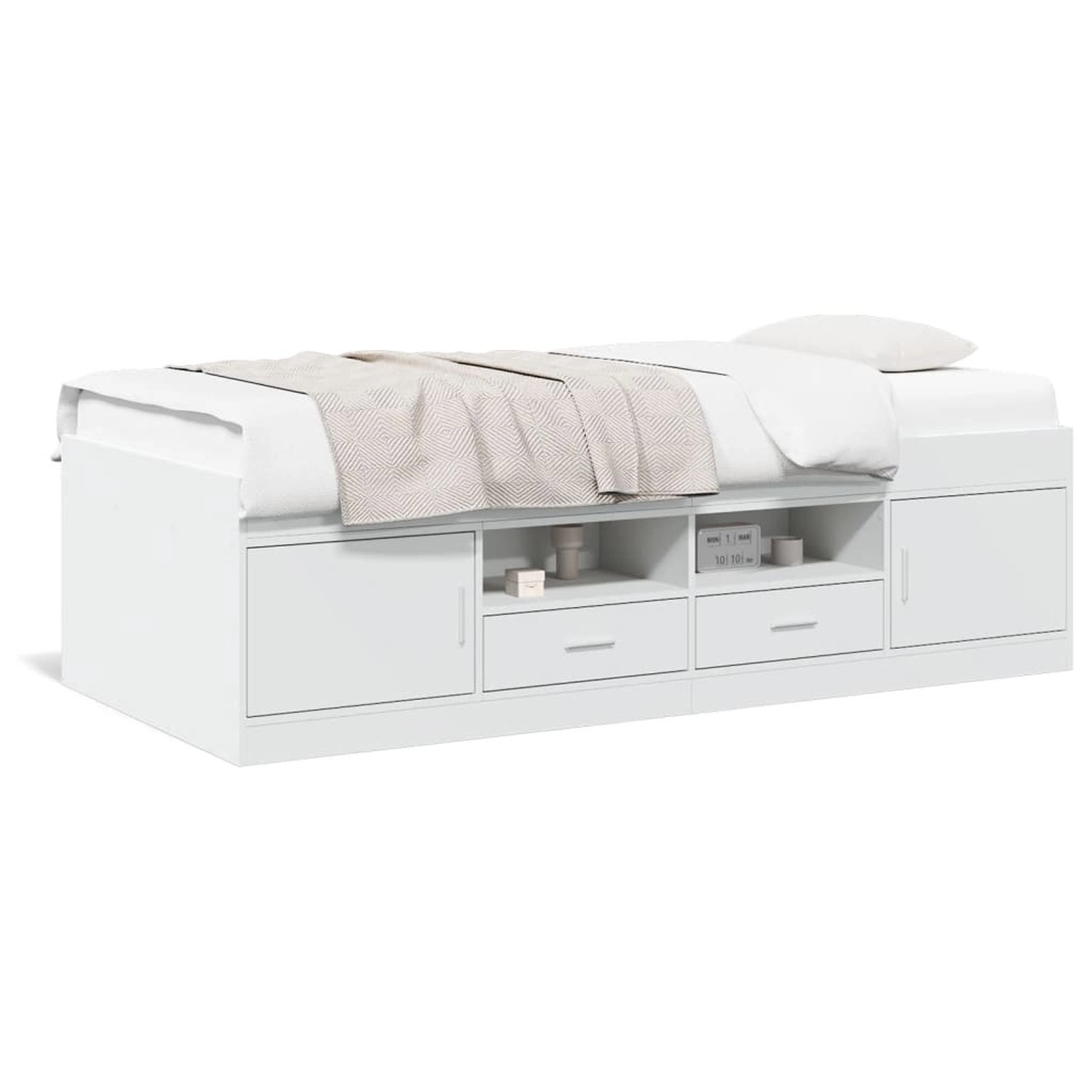 vidaXL Tagesbett mit Schubladen ohne Matratze Weiß 90x200 cm 3280244 günstig online kaufen