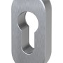 Basi Schmalrahmen-Schutzrosette SR 4100 PZ aus Edelstahl, ovale Schieberosette für Profilzylinder.