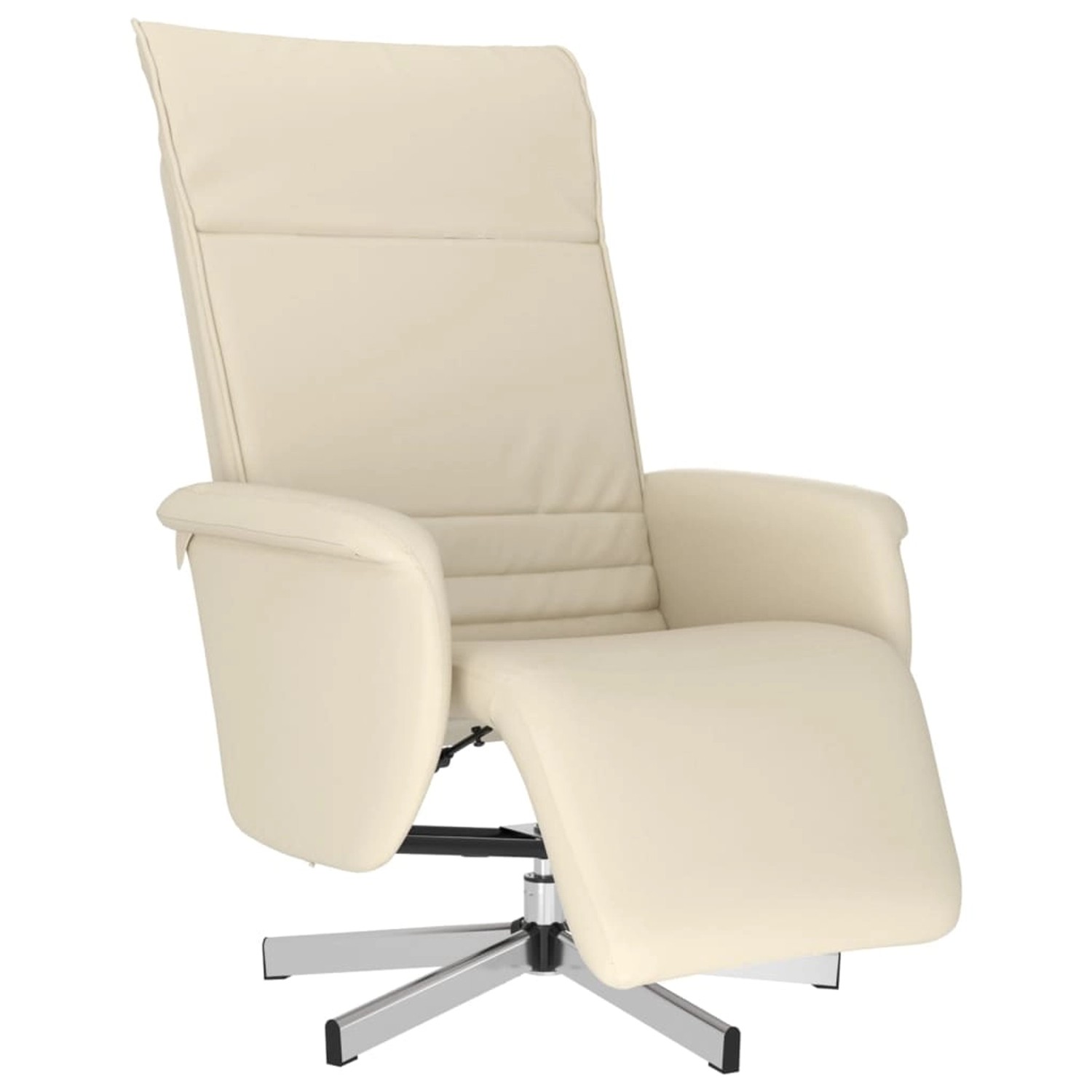 vidaXL Relaxsessel mit Fußteil Creme Kunstleder 356641 günstig online kaufen