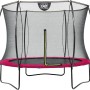 EXIT Silhouette Trampolin, D244cm, rosa mit Sicherheitsnetz. Gartentrampolin für Kinder.