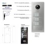Goliath IP Video Türsprechanlage für 6 Familien, 7 Zoll, Schwarz/Silber, Unterputz mit RFID und App.