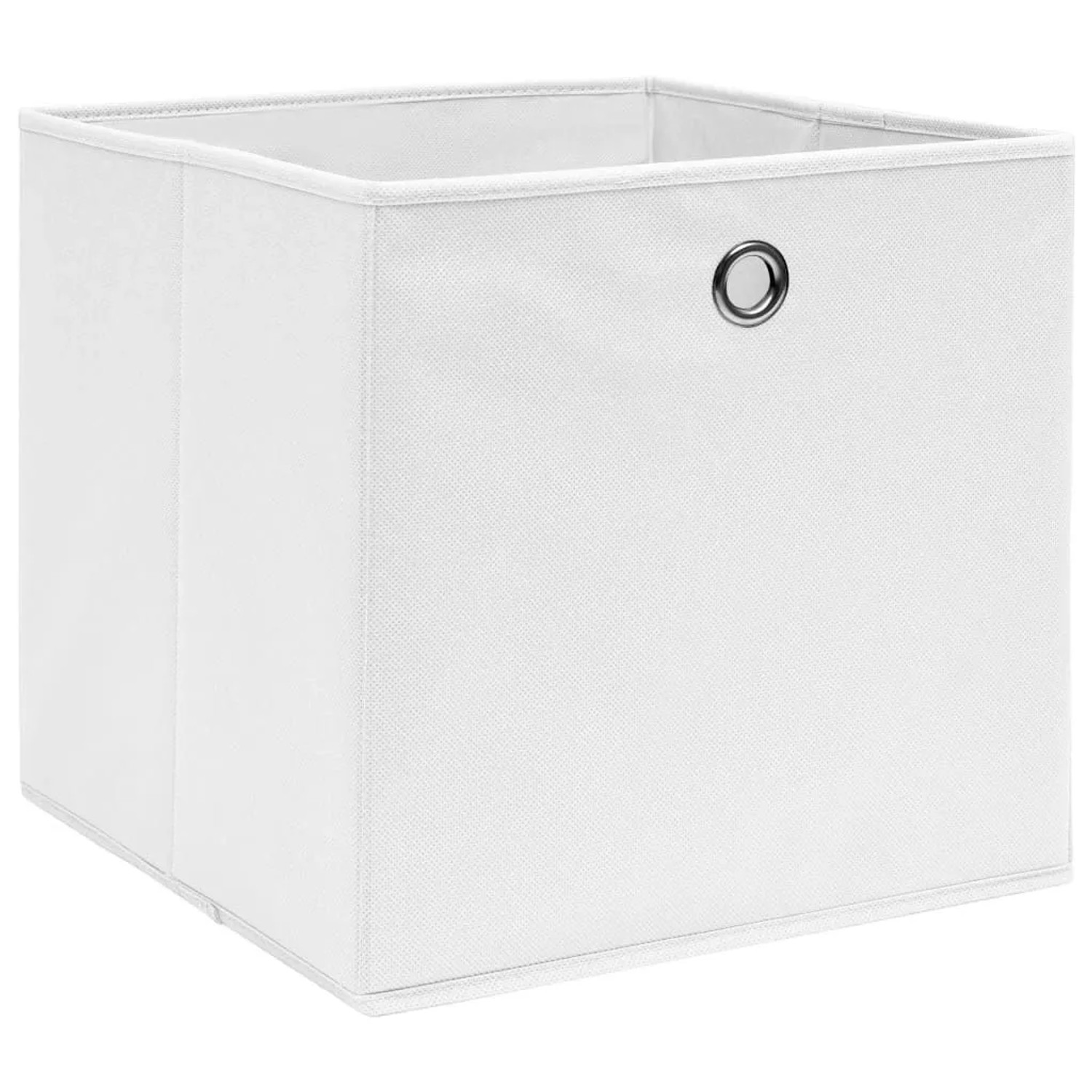 vidaXL Aufbewahrungsboxen 4 Stk Vliesstoff 28x28x28 cm Weiß 325207