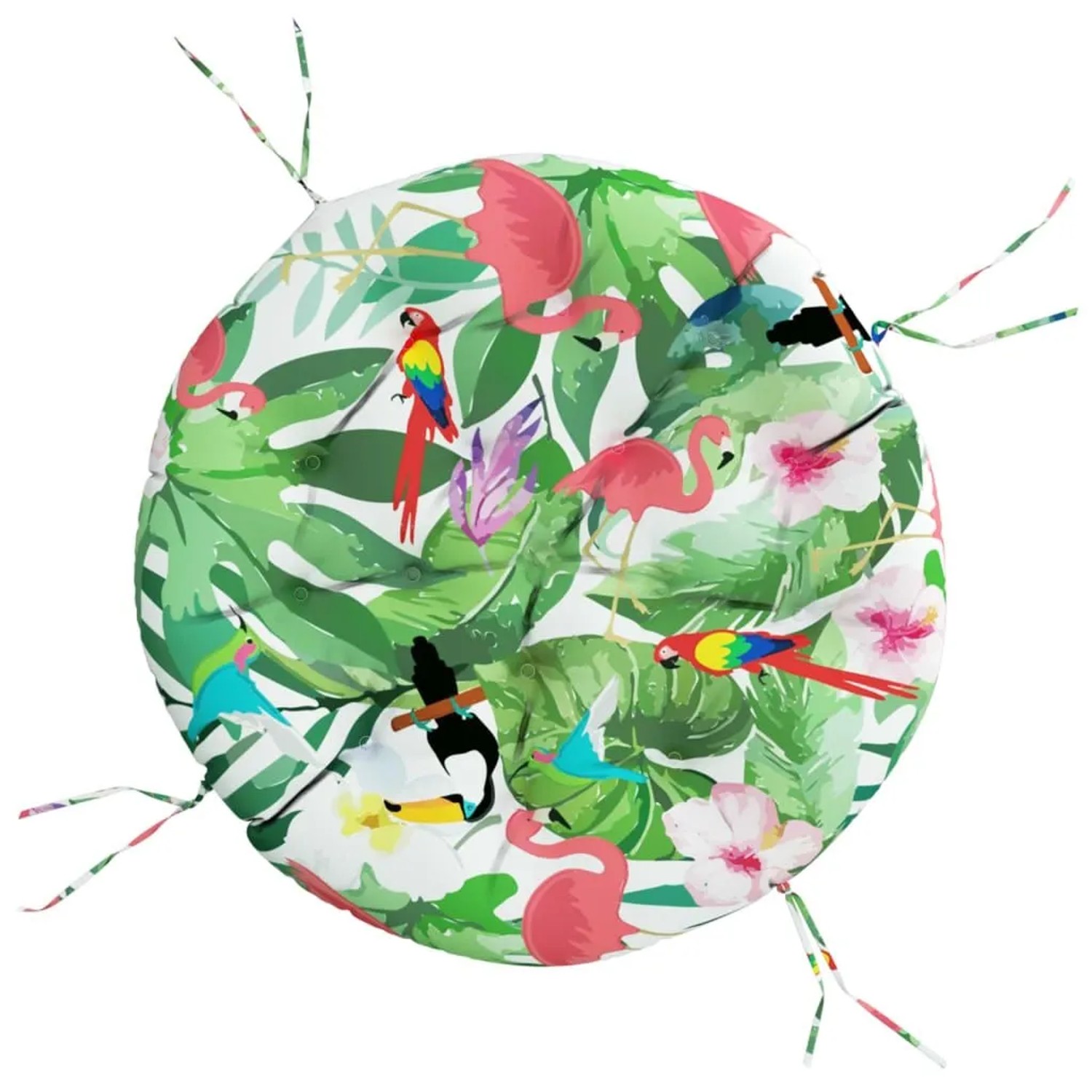 vidaXL Kissen Rund Mehrfarbig Ø 100x11 cm Oxford-Gewebe 361979