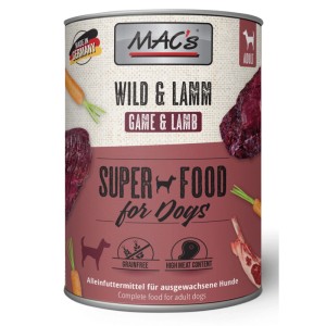 Mac's Hunde-Nassfutter Wild und Lamm 800 g