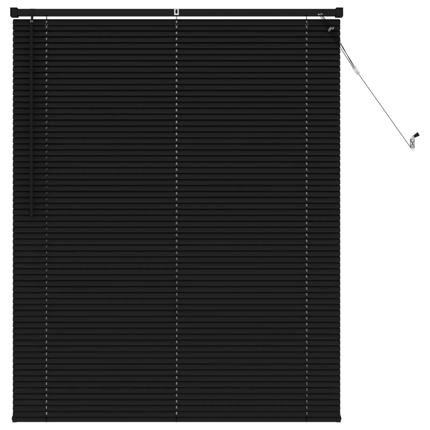 vidaXL Venetianer Jalousie Verstellbar Schwarz 150 x 110 cm PVC 42003739 günstig online kaufen