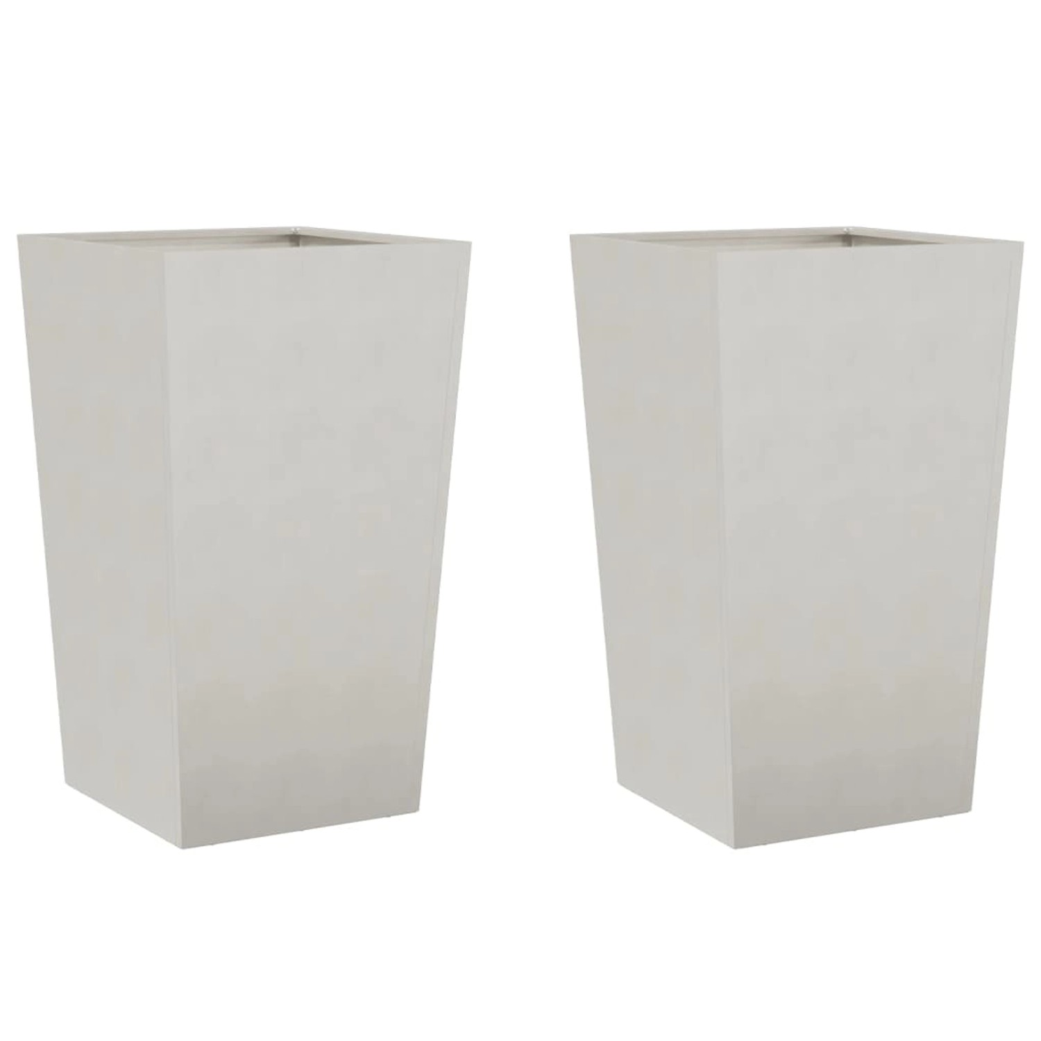 vidaXL Pflanzkübel 2 Stk 45x45x75 cm Edelstahl 851103 günstig online kaufen