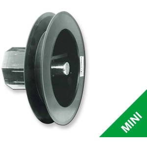 Schellenberg Rollladen-Gurtscheibe Mini, 100 mm Durchmesser, anthrazitfarben.