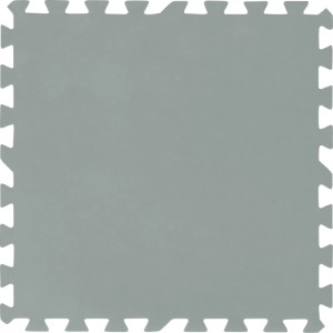 Graue Flowclear Pool Bodenschutzmatte, 50x50 cm, 9er Set für Aufstellpools.