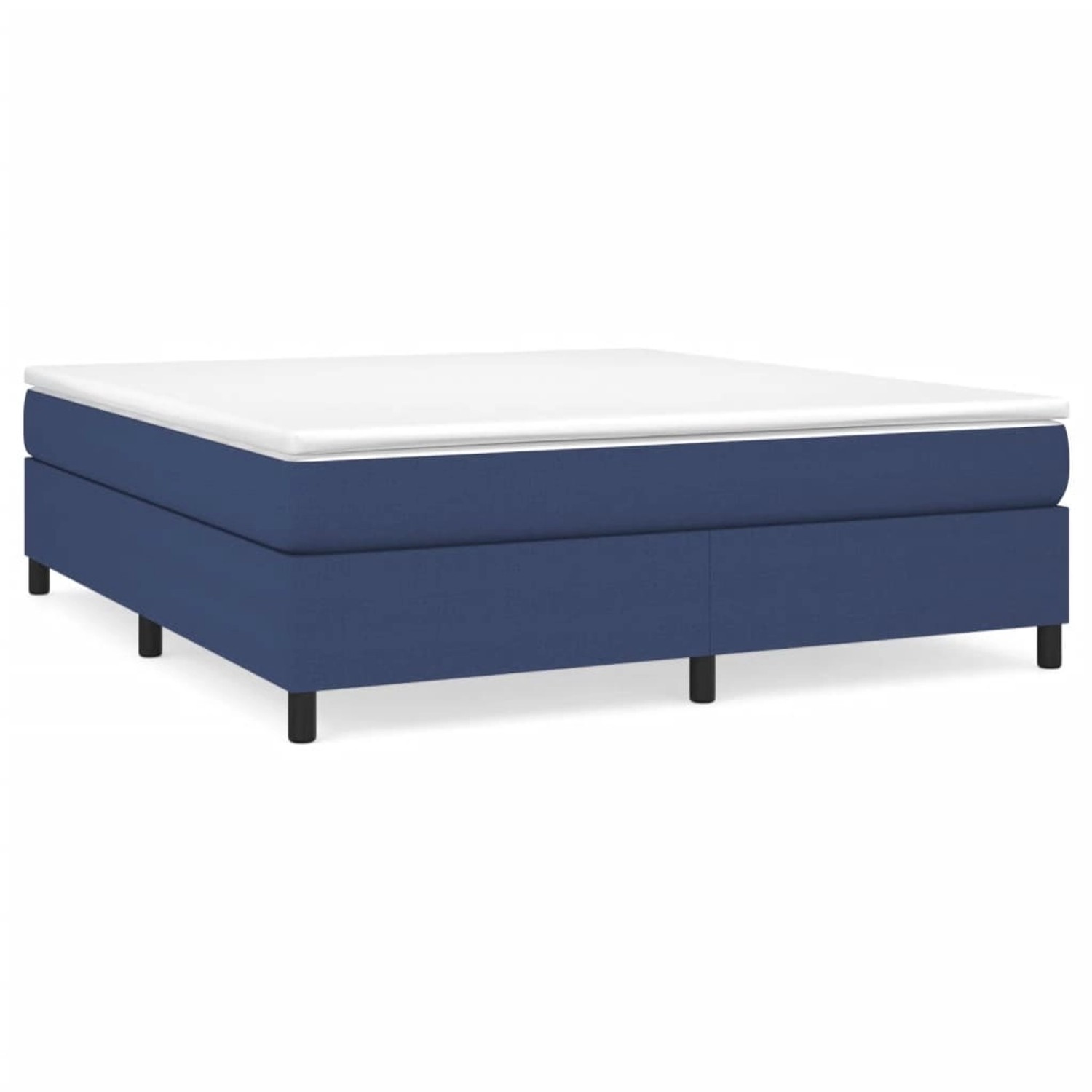 vidaXL Boxspringbett Blau 160x200 cm Stoff1393550 günstig online kaufen