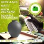Kobra LP Buntlack Spray, 400ml, Mausgrau Matt. Sprühdose mit Vase im Hintergrund.