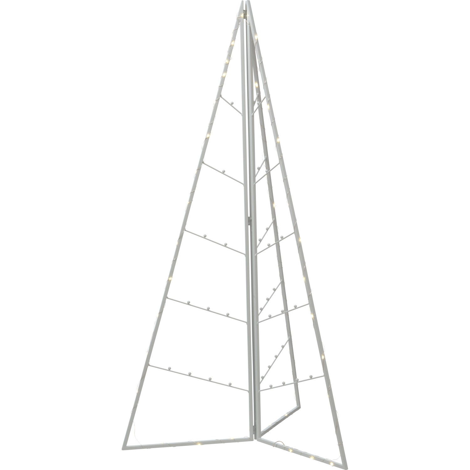 LED-Baum Eisen Weiß 60 cm x 31 cm x 100,5 cm