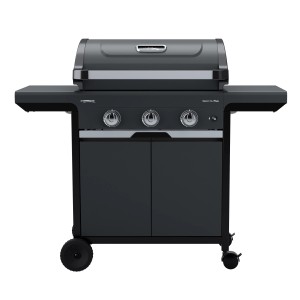 Campingaz Gasgrill Select 3 L Plus mit 3 Brennern, Stahlwagen und Rädern.