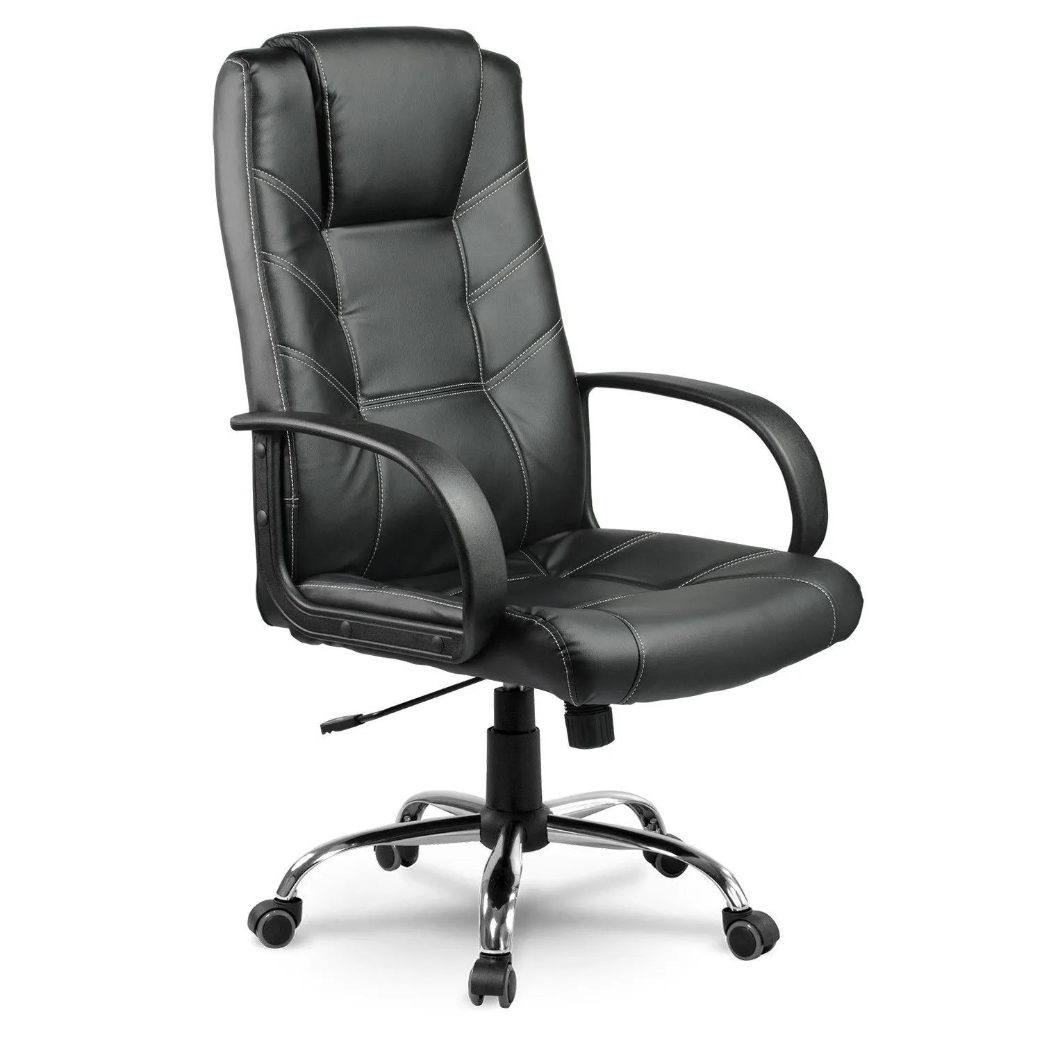 Sofotel Eg 221 Bürostuhl Aus Schwarzem Leder
