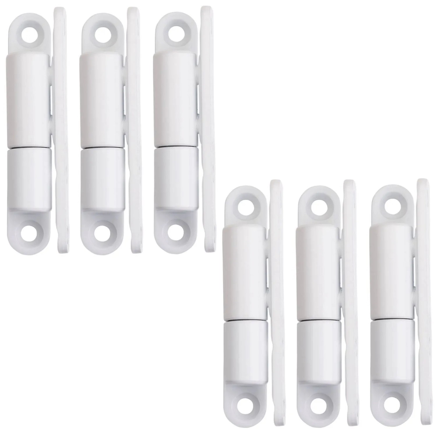 SOTECH 6 Stück Türband Aufschraubband 15 x 83 mm Weiß