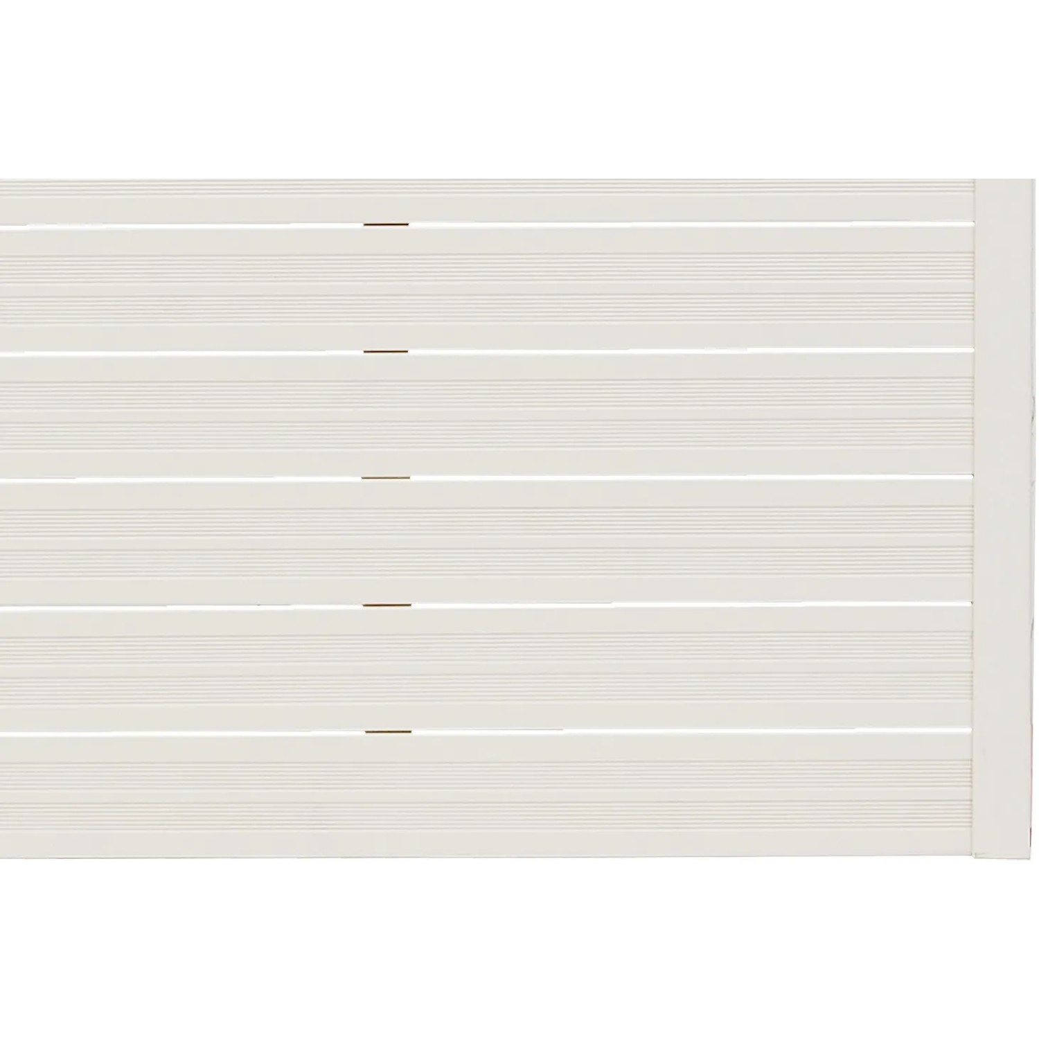 Lackiertes, helles Sichtschutzzaun-Element Soho Cream, 180x90 cm, für den Garten.