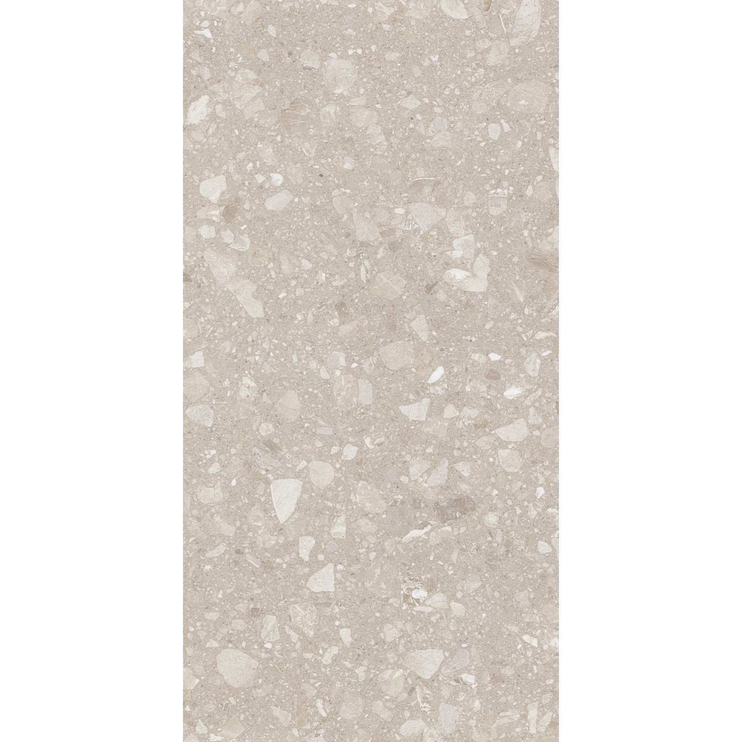 Beige Feinsteinzeug Bodenfliese, 60x120 cm, matte Glasur, Steinoptik für Innen- und Außenbereich.