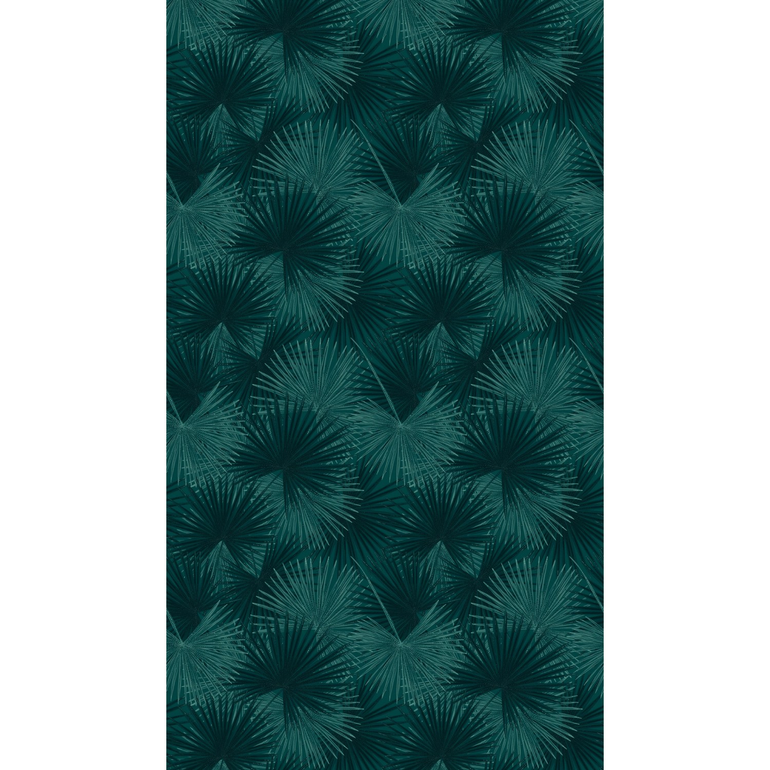 A.S. Creation Fototapete Farn Blätter 1,59 m x 2,8 m Petrol-Schwarz FSC® günstig online kaufen