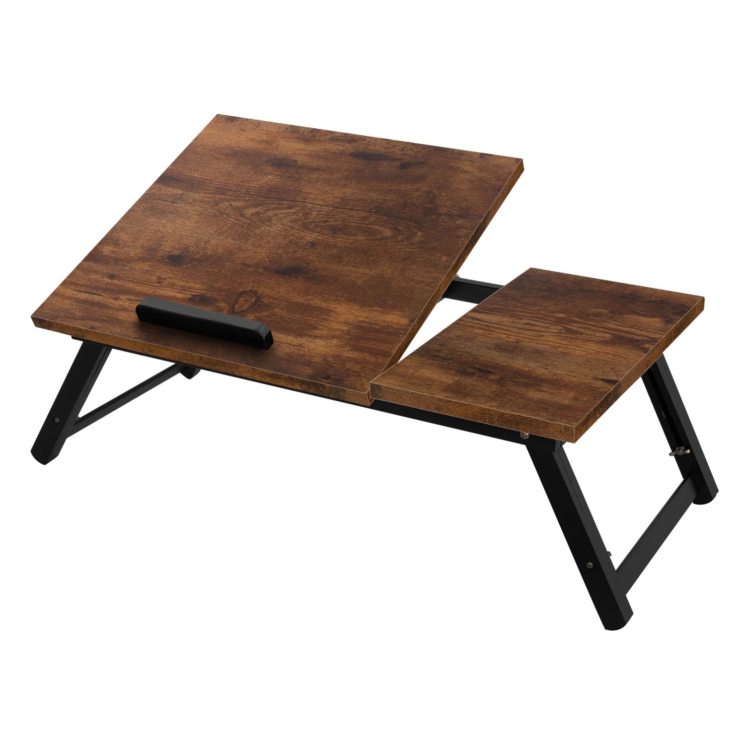 ML-Design Laptoptisch Vintage Braun Bambus Höhenverstellbar Klappbar