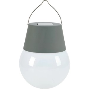 Solar-LED-Leuchte Ø 10 cm x 12,5 cm Grau