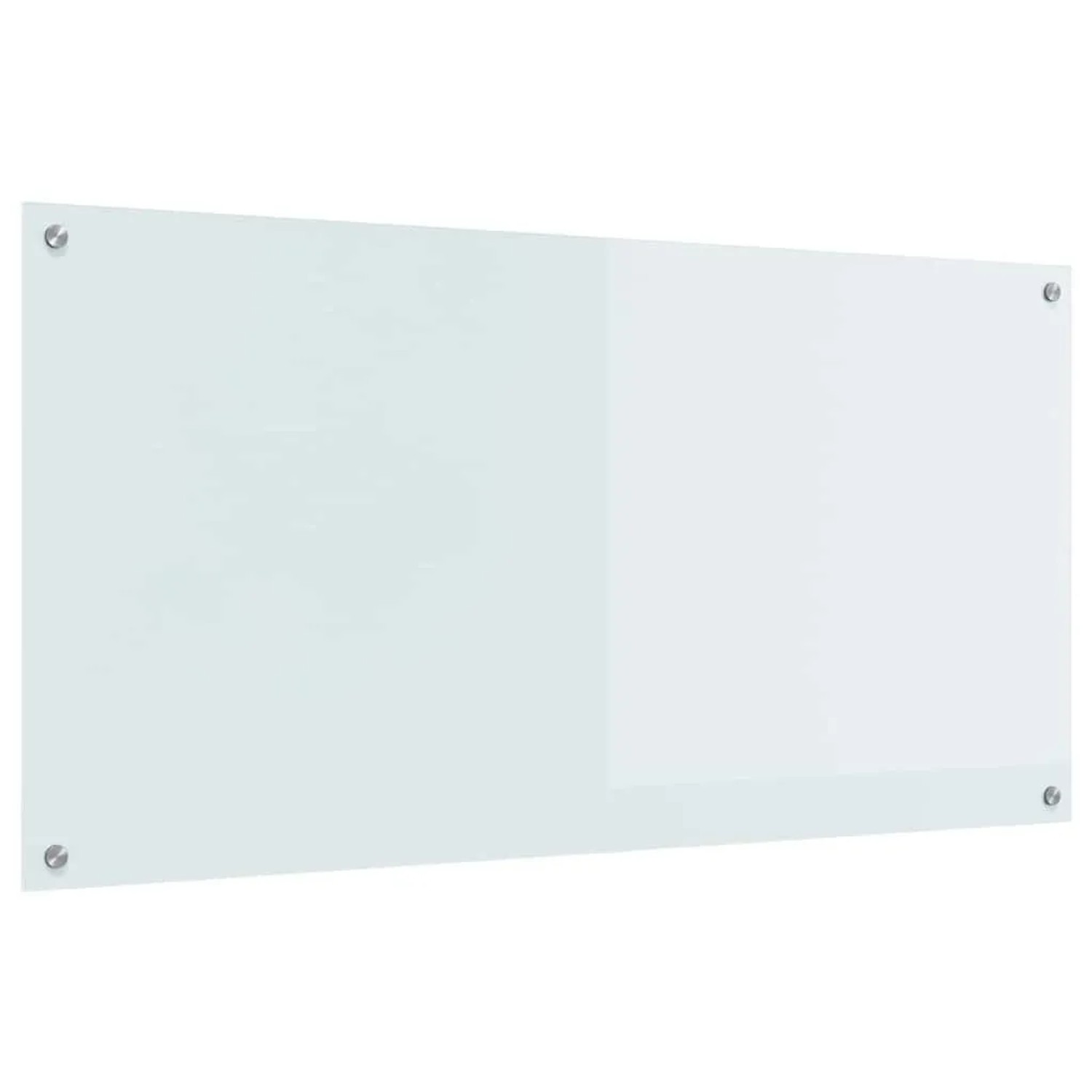 vidaXL Küchenrückwand Weiß 120 x 60 cm Gehärtetes Glas 42001291