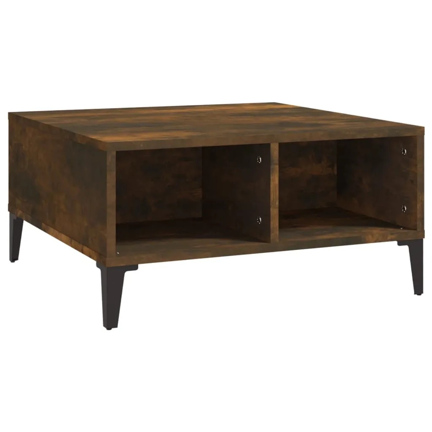 vidaXL Couchtisch Räuchereiche 60x60x30 cm Holzwerkstoff 813167