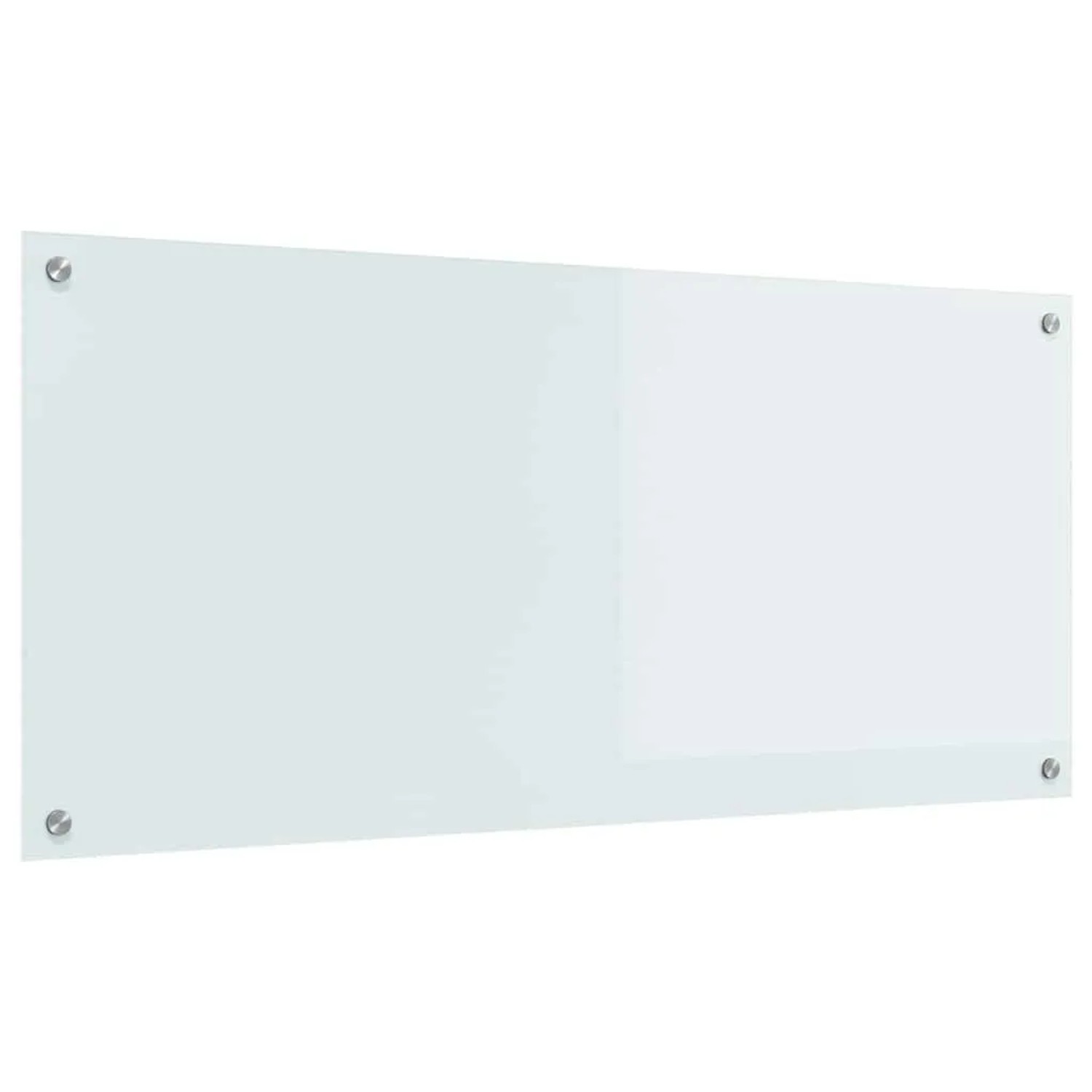 vidaXL Küchenrückwand Weiß 110 x 50 cm Gehärtetes Glas 42001287