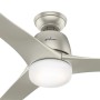 HUNTER Deckenventilator Harmony Nickel, 137 cm, mit Lampe und Fernbedienung.