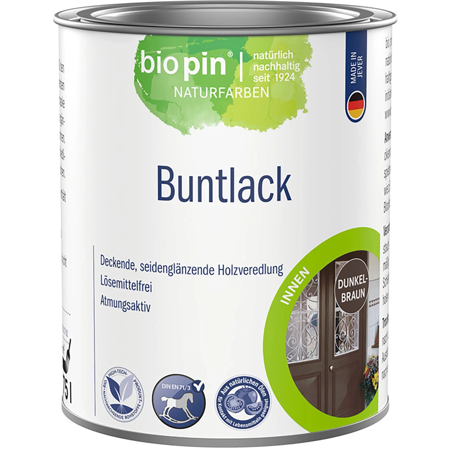 Biopin Buntlack Dunkelbraun 750 ml