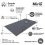 Mirlo Mineralguss Duschwanne Extra Flach Pure  Weiß Ablaufschutz Chrom Ablaufschutz Chrom 100x160cm_5