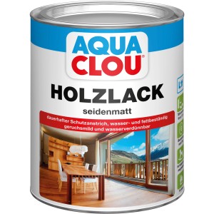 Dose Aqua Clou Holzlack Transparent seidenmatt, geeignet für Kindermöbel.