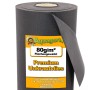 Aquagart Unkrautvlies, 112m², 80g, 1,6m breit, Rolle aus schwarzem Gartenvlies.