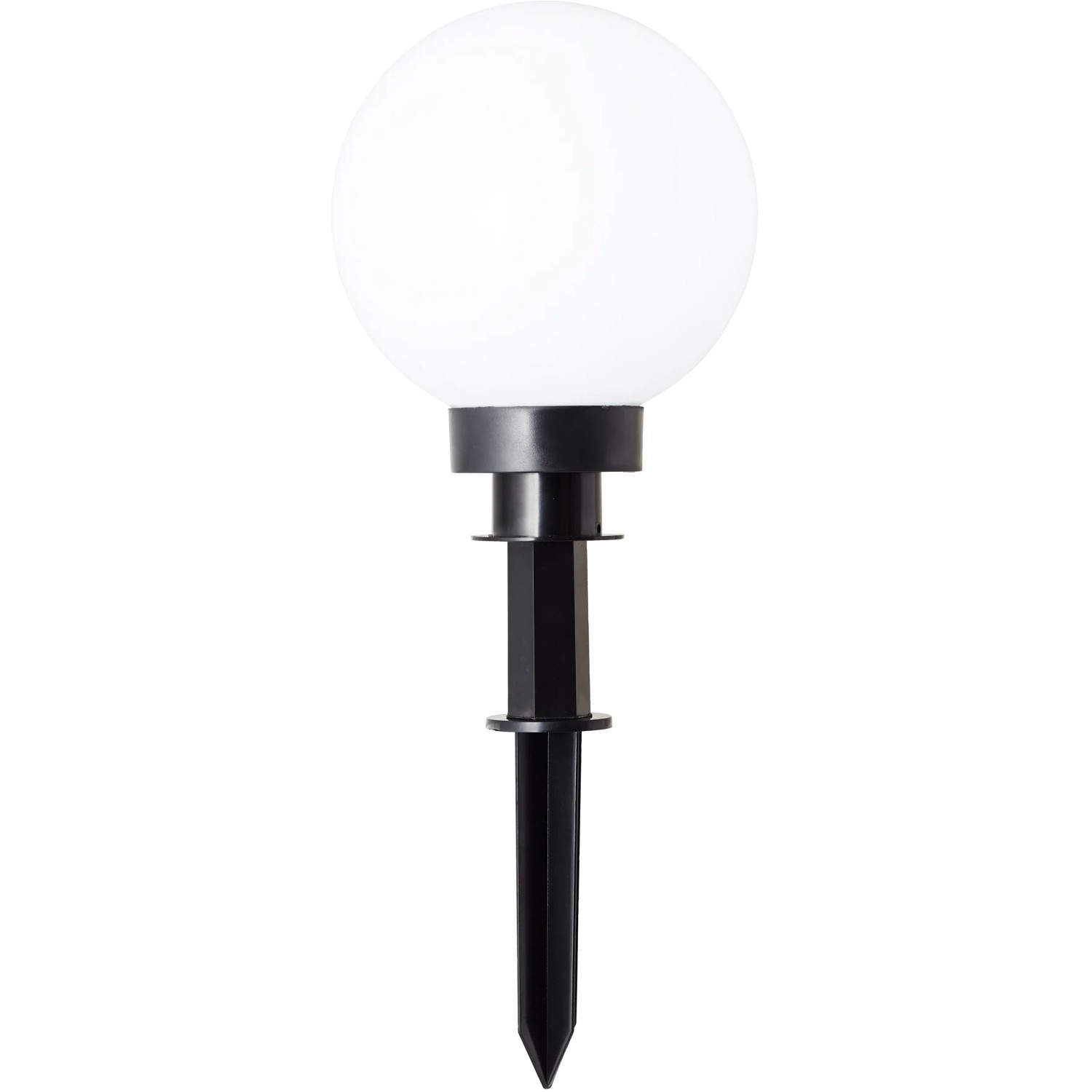 Weiße LED-Gartenleuchte Thore mit Erdspieß, 8W, für stimmungsvolle Außenbeleuchtung.