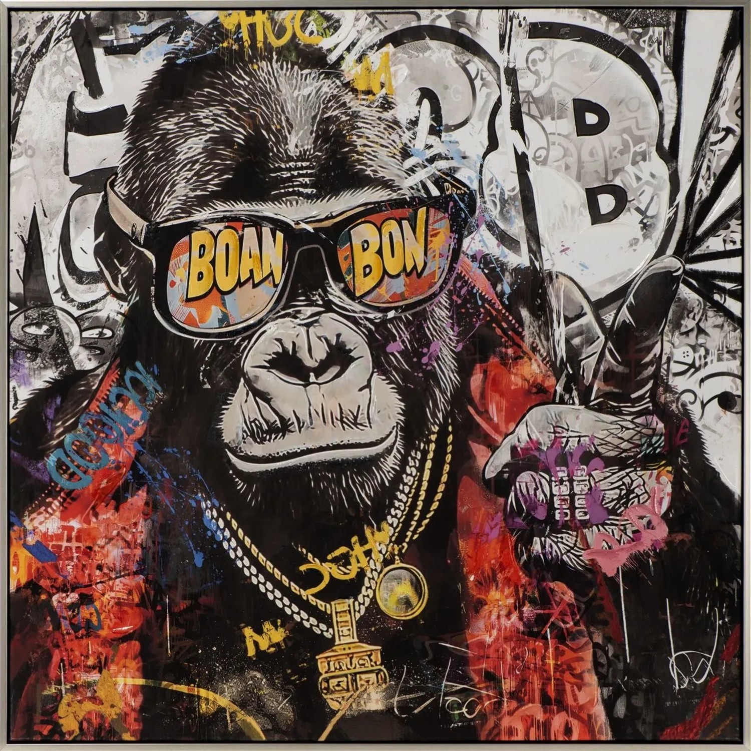 Art Universe Leinwandbild Rapper's Paradise 80 x 80 cm