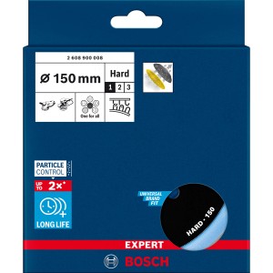 Bosch Expert Multiloch Stützteller, Ø 150mm, hart, für Exzenterschleifer.
