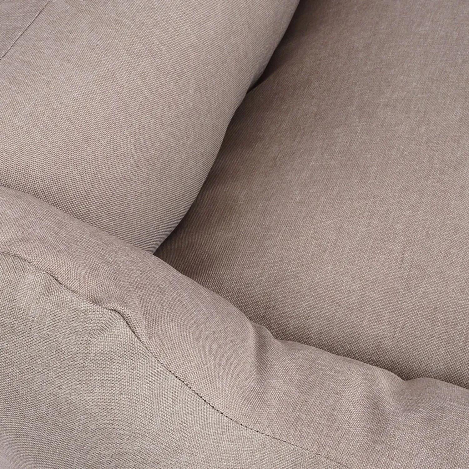 Detailansicht: Lichtgraues Knuffelwuff Hundebett Lotte Velours, robust und komfortabel.
