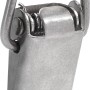 Abschließbarer Hettich Kistenverschluss aus Edelstahl, 58x17mm, für sichere Aufbewahrung.